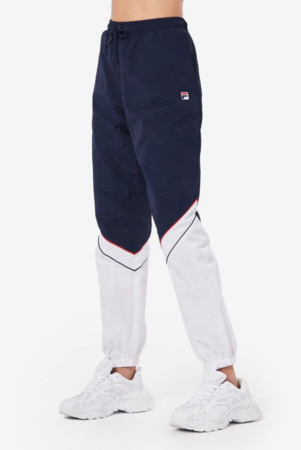 Fila Mukta Retro Track Women's Pants - Navy/White/Red,NZ 247-79481